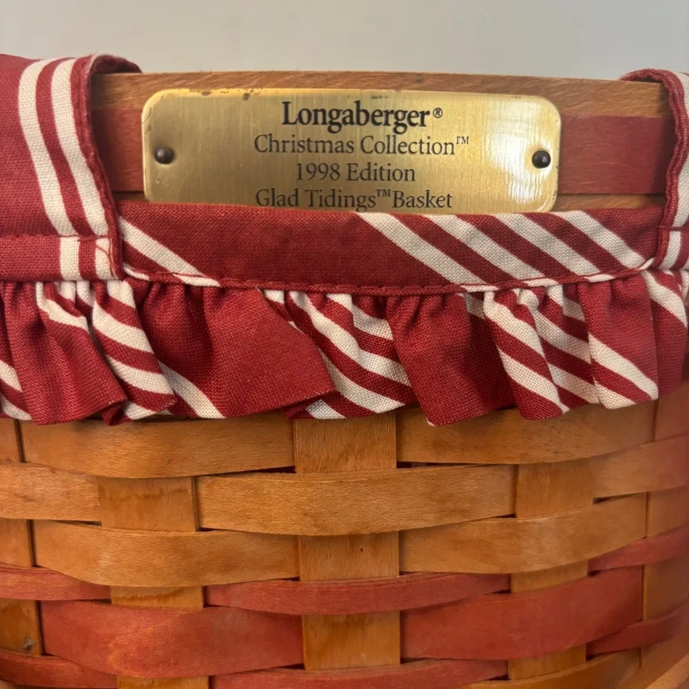 Longaberger | 1998 Christmas Collection | Glad Tidings | Wall Mail‎ | Liner